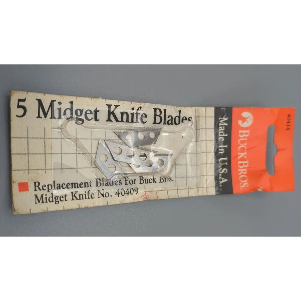 VTG‎ Utility 4 Replacement Blades 3 hole for Buck Bros Midget Mini Knife 40409